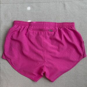 Nike Women’s Hot Pink Athletic Shorts with Reflective Swoosh